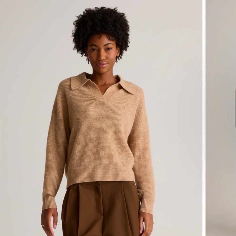 Quince Baby Alpaca-Wool Waffle Stitch Sweater